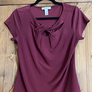 Women’s Maroon White House Black Market Top Medium
